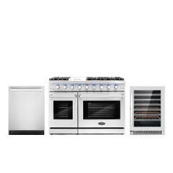 LUXURY KITCHEN APPLIANCES - New Open Box RANGE OVEN COOKTOP HOOD 