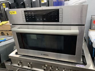 Bosch built in microwave in stainless steel new open box
