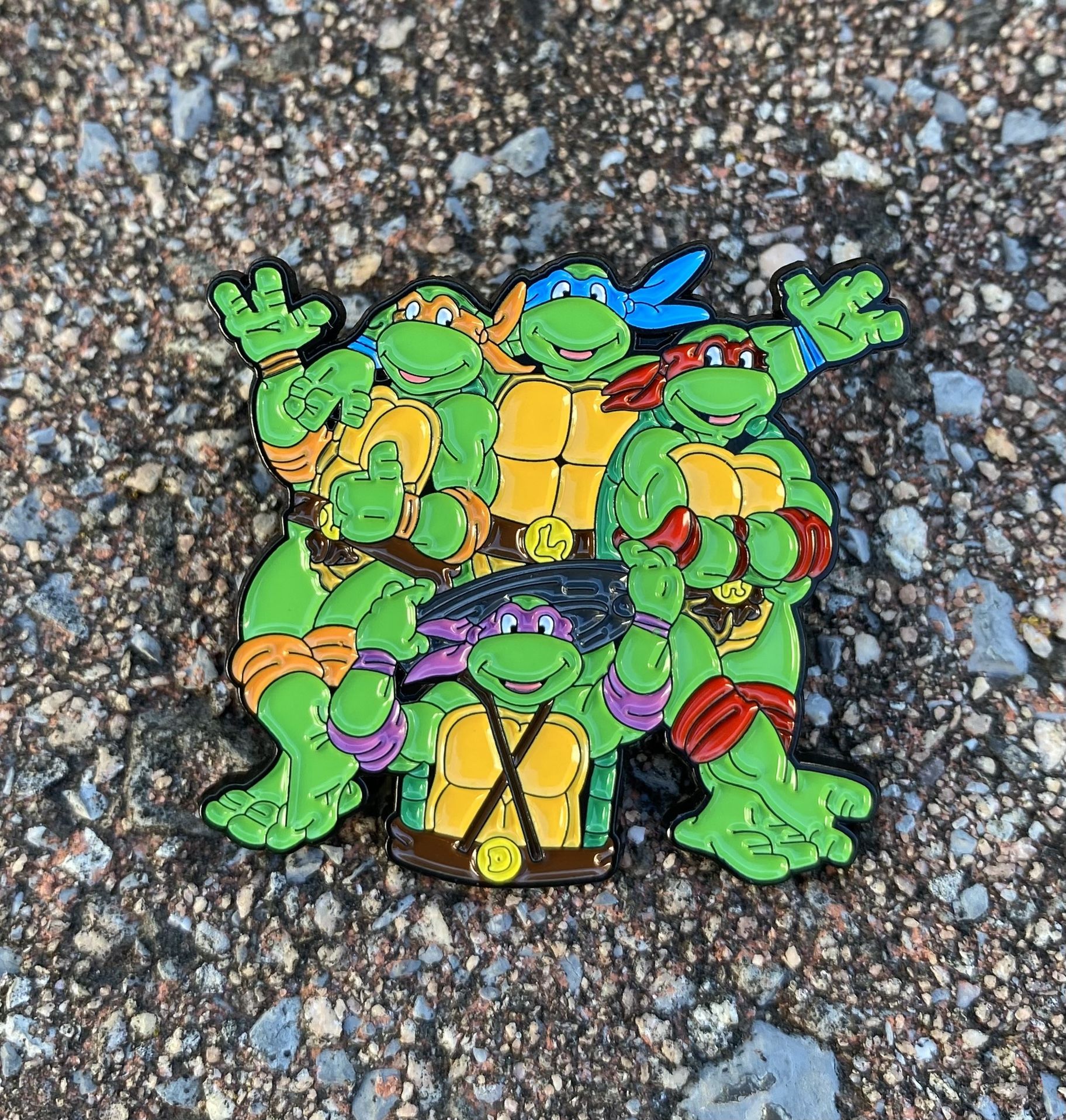 Teenage Mutant Ninja Turtles TMNT Cartoon Lapel Enamel Pin Brooch Button Badge