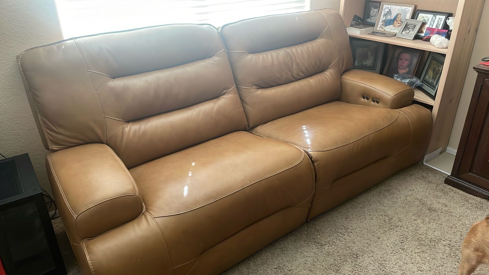 leather sofa, and chair