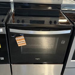Whirlpool 30” Stainless Steel Freestanding Electric Range