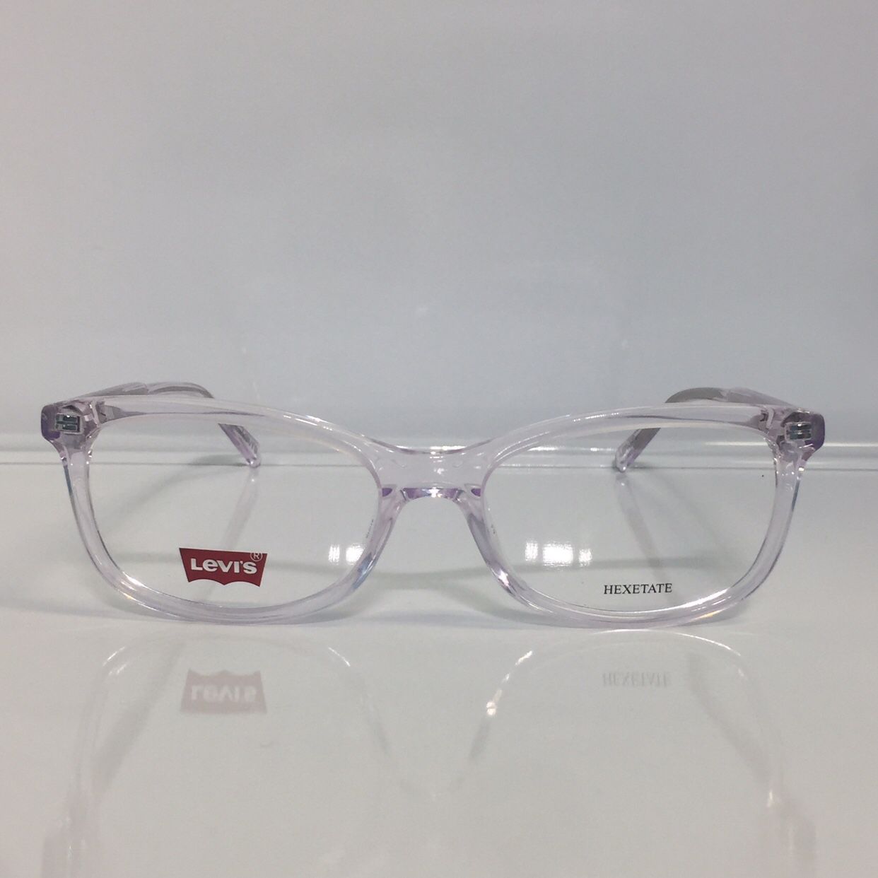 New Levi 1017 Crystal Clear Unisex Plastic Eyeglasses 51mm