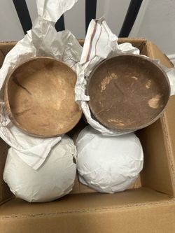 12 pcs Coconut Bowl Set – Natural & Eco-Friendly 🌴🥥