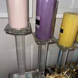 3 Candle Holders 