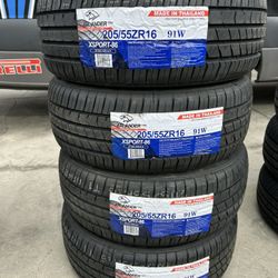 BRAND NEW SET OF TIRES 205/55r16 205/55/16