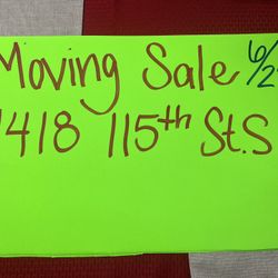 MOVING SALE 06/22