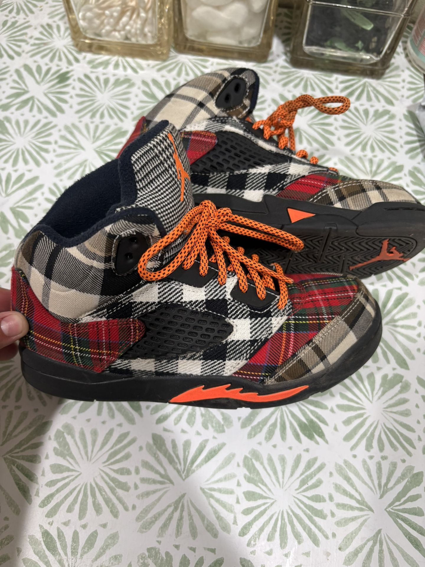Air Jordan 5 Retro Plaid Preschool Lifestyle Shoes