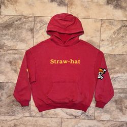 One Piece Delinquents Truly - Red : The Straw-hat’s Hoodie Size Medium