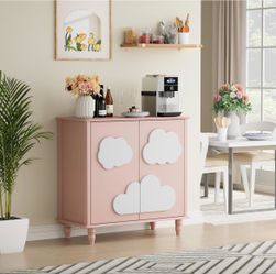 Brand New Storage Cabinet Nursery with solid wood feet  Sealed In Box