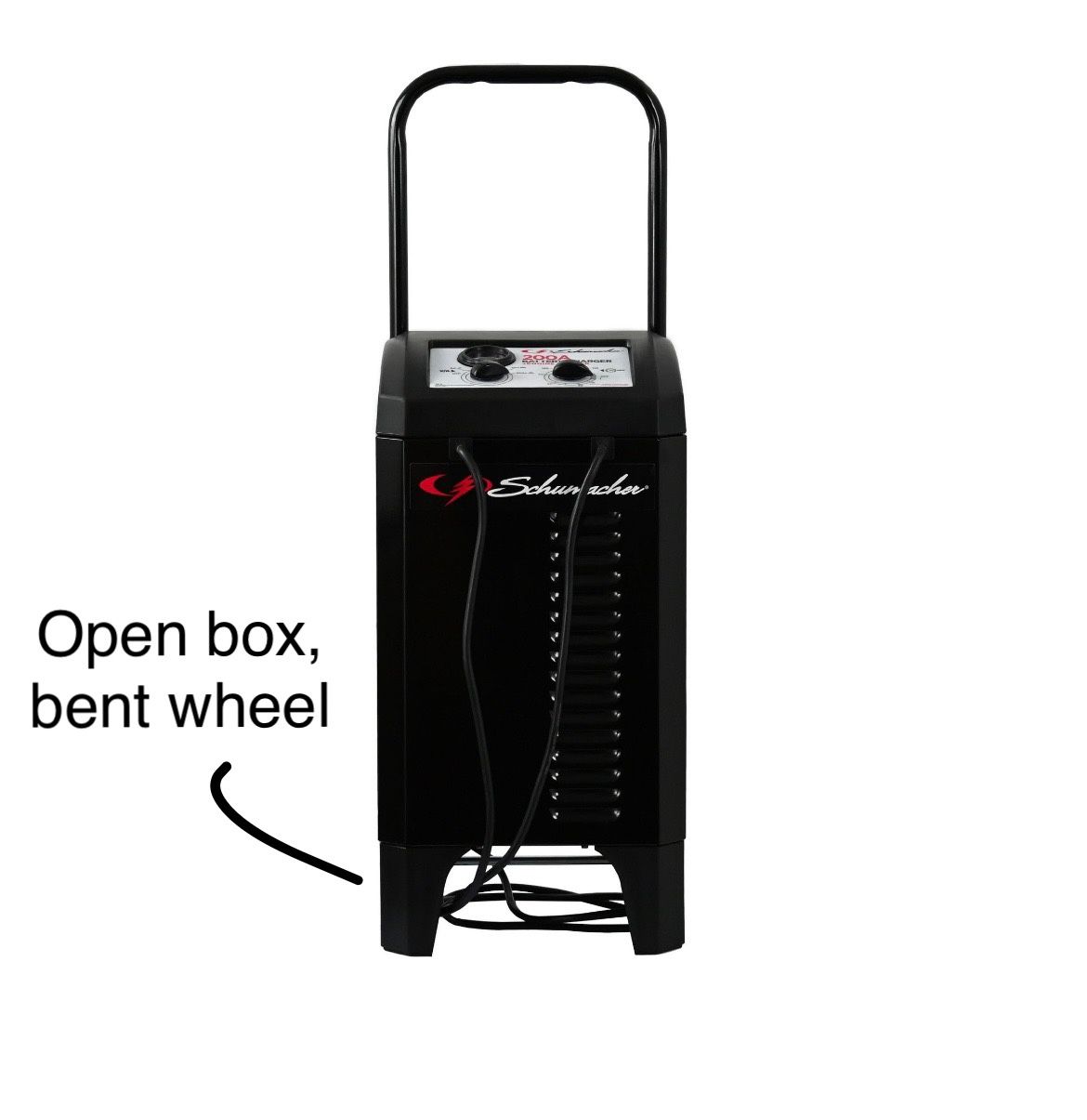 Schumacher SC1565 200A 12V Manual Wheeled Battery Charger and Jump Starter with 40A Boost Mode