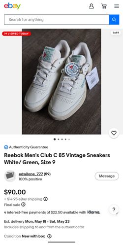 Reebok Men's Club C 85 Vintage Sneakers