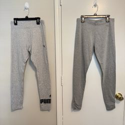 Grey Puma leggings size Large