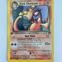 Dark Charizard 1st Edition Holo SWIRL