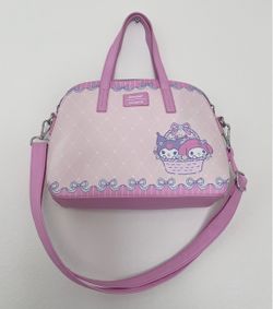 Sanrio Loungefly Kuromi & My Melody Pink Handbag