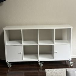 IKEA Kallax 8 Cube Storage w/wheels
