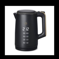 Beautiful 1.7 Liter One-Touch Electric Kettle, by Drew Barrymore (Black Sesame)