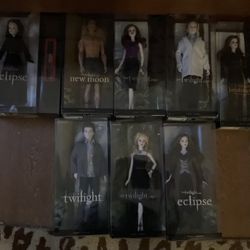 Eight Collectible Twilight Barbie Dolls