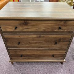 Brown Solid 3 Drawer Dresser 