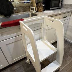 White Kids Stepping Stool 