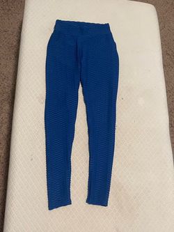 blue workout leggings