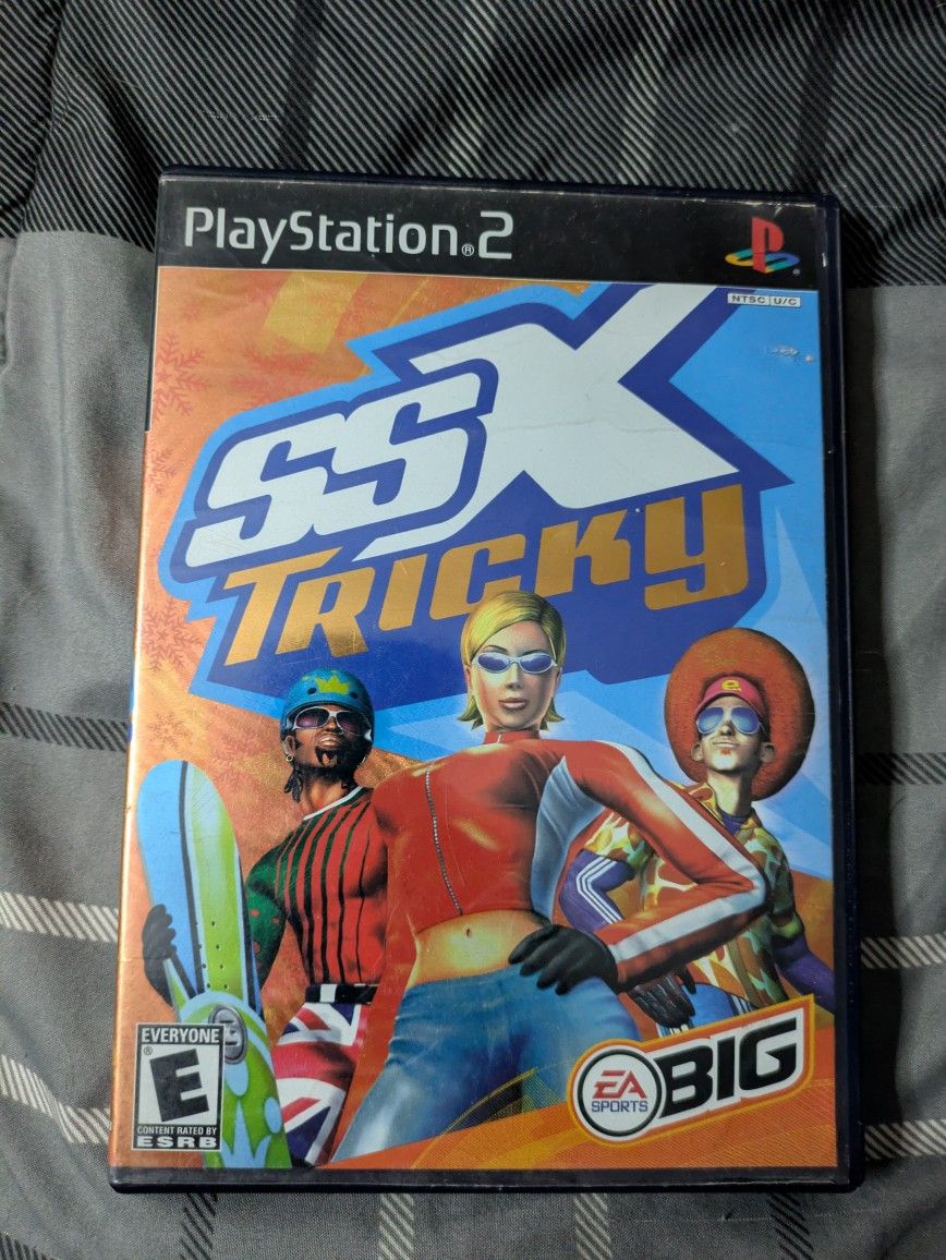PlayStation 2 SSX Tricky Complete Disc, Case, Manual