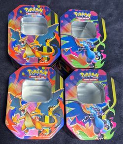 4 Pokemon empty tins