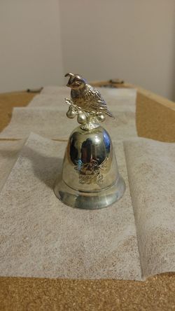 2012 Kirk Stieff Silverplated Annual Musical Bell Plays "The 12 Days of Christmas"