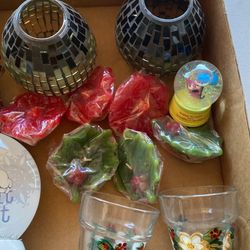 19 Pieces, candleholders, Home Decor, Etc. See List Below.  all included