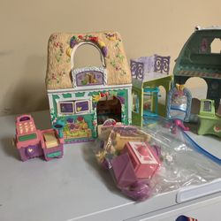 My Little Pony Huge Lot Of Play sets Including Accessories And Furniture Please Read Below 