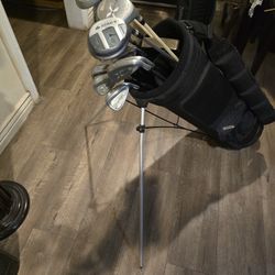 GOLF CLUBS W/STAND BAG (12 CLUBS SET)