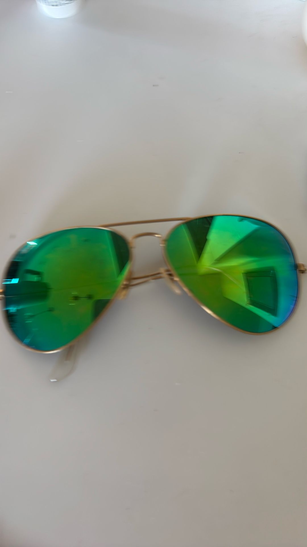 women’s reflective blue green ray bans