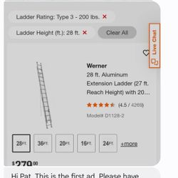 28'  Ladder