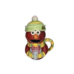 Vtg Sesame Street Elmo Jar Mug with Lid & Handle 2006  Read Below 