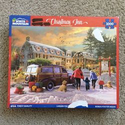 Jigsaw Puzzle CHRISTMAS INN White Mountain NO MISSING PIECES 