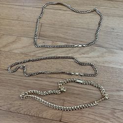 Cuban link Jaxxon 14k Gold Plated Chains