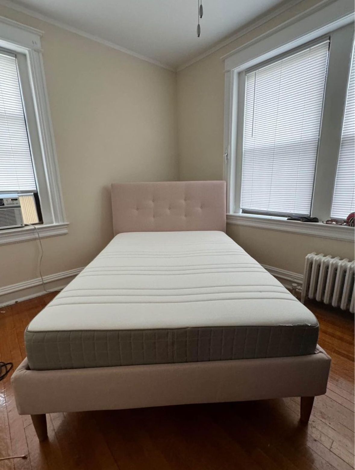 IKEA PINK FULL BED FRAME AND MATTRESS
