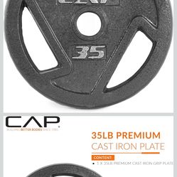 CAP Barbell 2-Inch Olympic Weight Plate