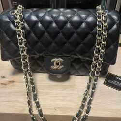 Chanel Black Quilted Handbag