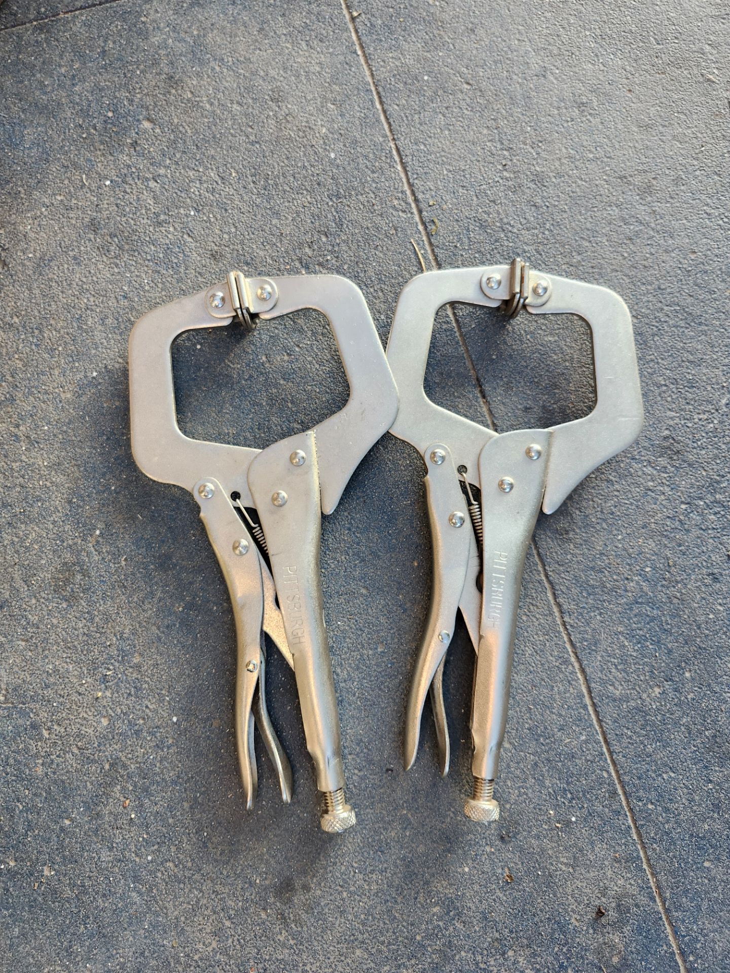 Vise grip clamps
