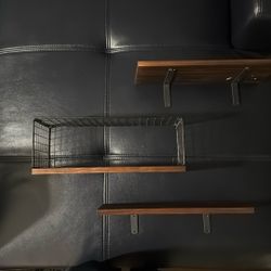 Set Wood -Shelf Little For The Wall 