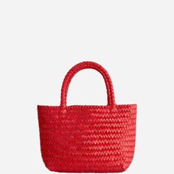 *NEW* The handwoven Mini Tote ( Festival red )