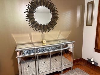 Buffet credenza mirror side board hutch