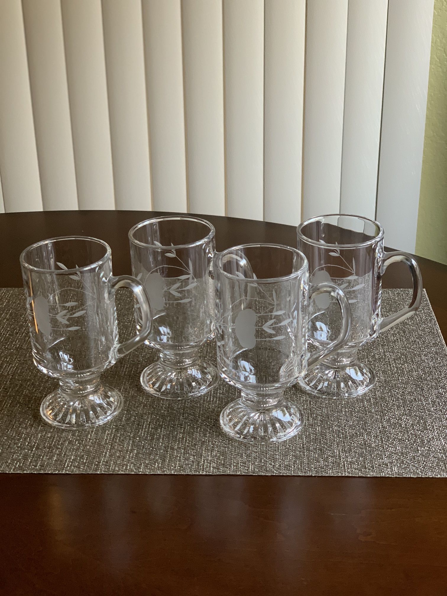 Princess House Heritage Irish Mugs (Set Of 4)***New No Box/Nuevos No Caja***