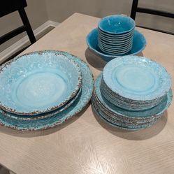 Teal Decorative Dishes Safe For Outside