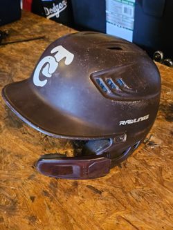 Rawlings Baseball Batting Helmet with Jaw Guard