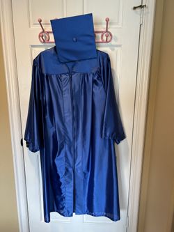 HERFF JONES Royal Jet Blue Graduation Gown/Cap,