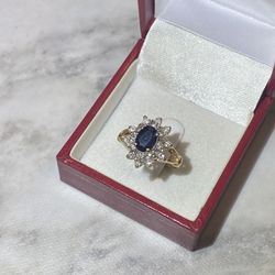 14k Solid Gold Diamond Ring