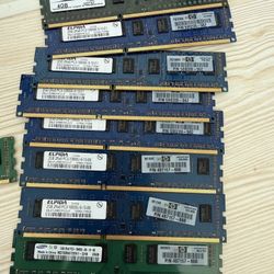 Lot of HP DDR3 Desktop & Workstation RAM (7 Sticks)