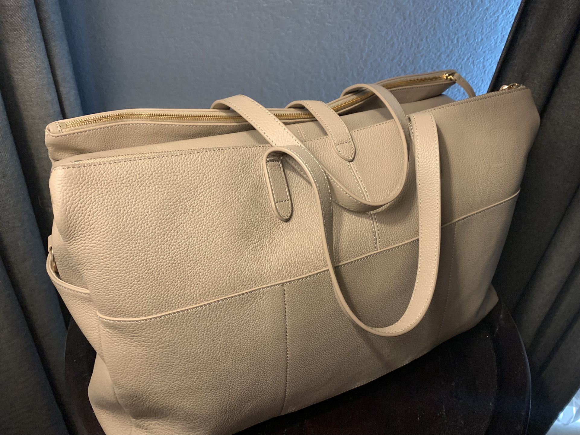 Genuine Leather Weekender Bag