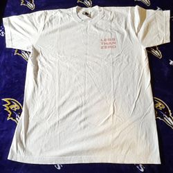 Less than zero ( Real bad man ) White T-Shirt Size Large